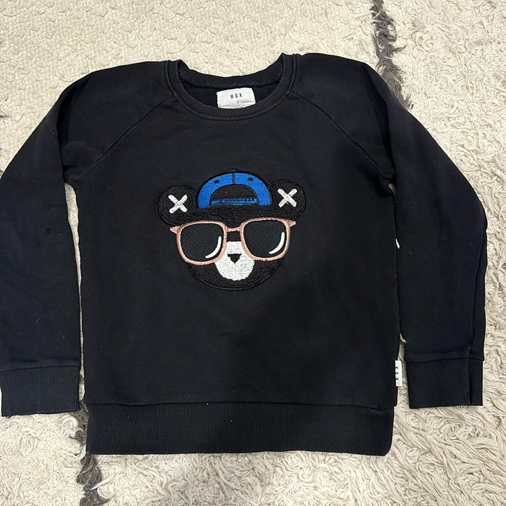 Hux Cool Bear black Sweatshirt size 7